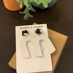 Nickel & Suede white leather Beaus